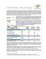 Analyses comparatives : Veaux d'embouche 2015